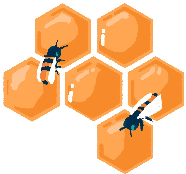 new york - trauma resilient engagement - honeycomb graphic small